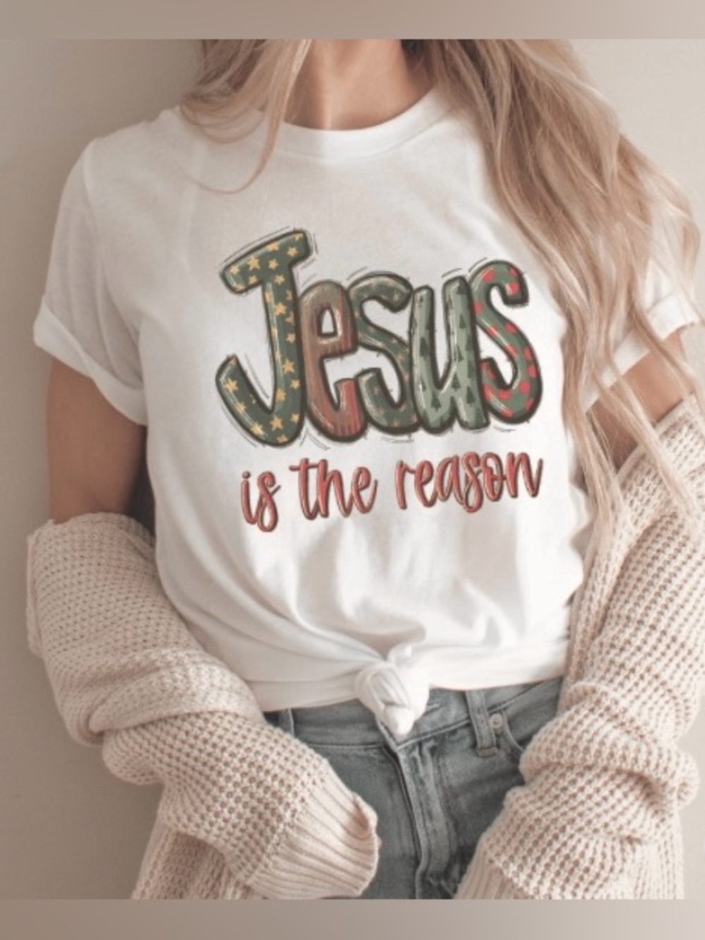 Love ❤️ in Faith - New - 'Jesus is the Reason' Short Sleeve Graphic Tee